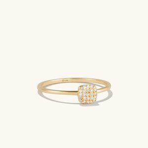 Mejuri Pave Diamond Cushion Ring - NEW WITH TAGS